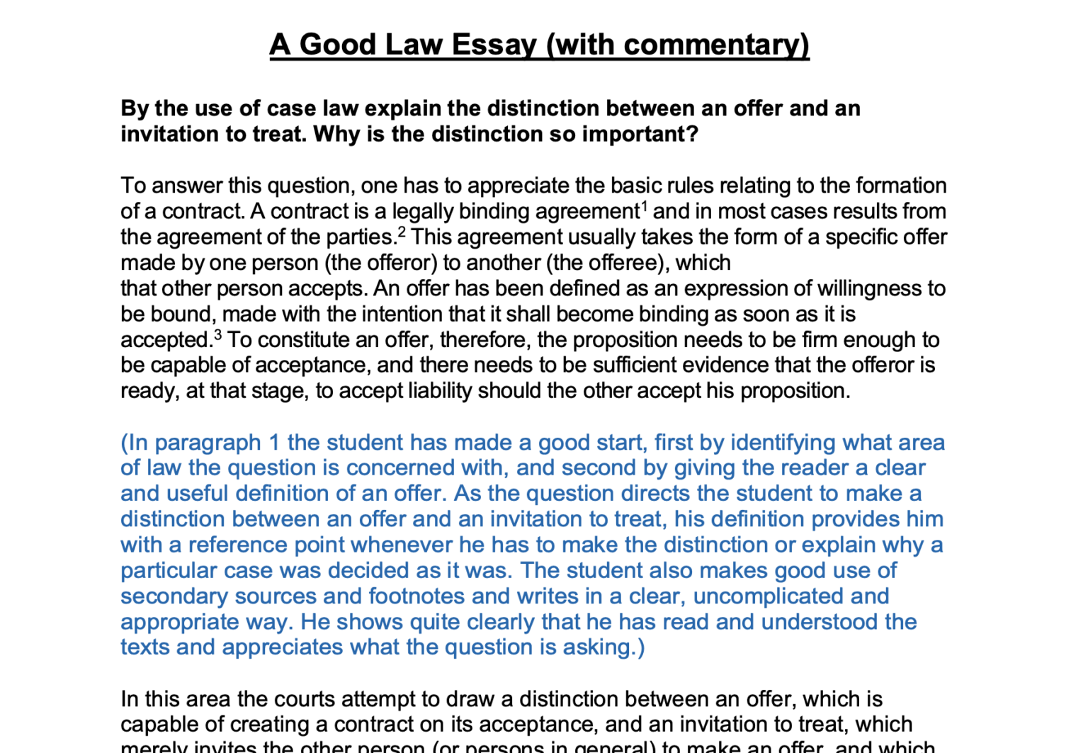 law essays uk