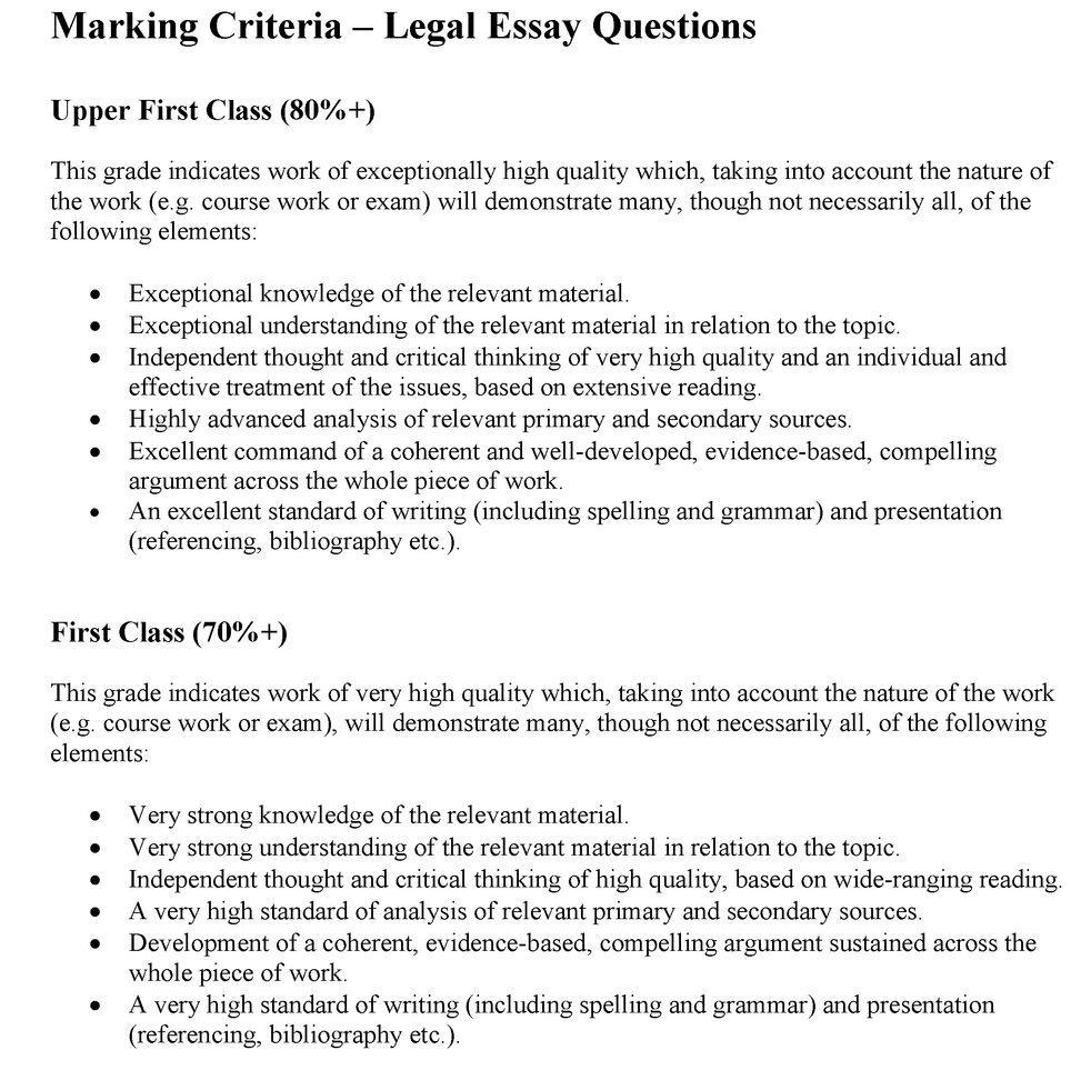 critical analysis essay structure law