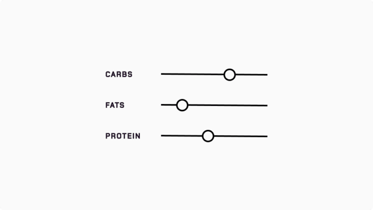 Macronutrients slider