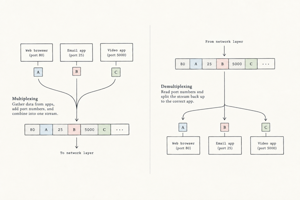 Multiplexing and Demultiplexing